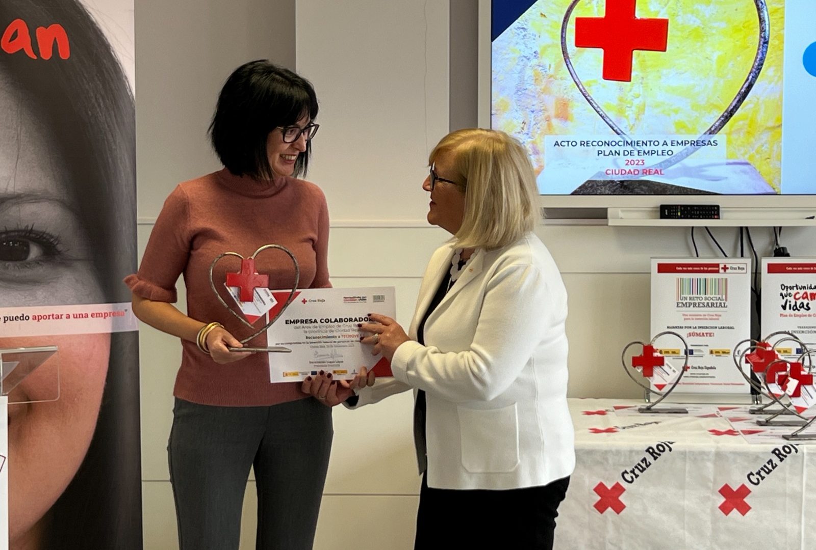 Recognition received by the Red Cross