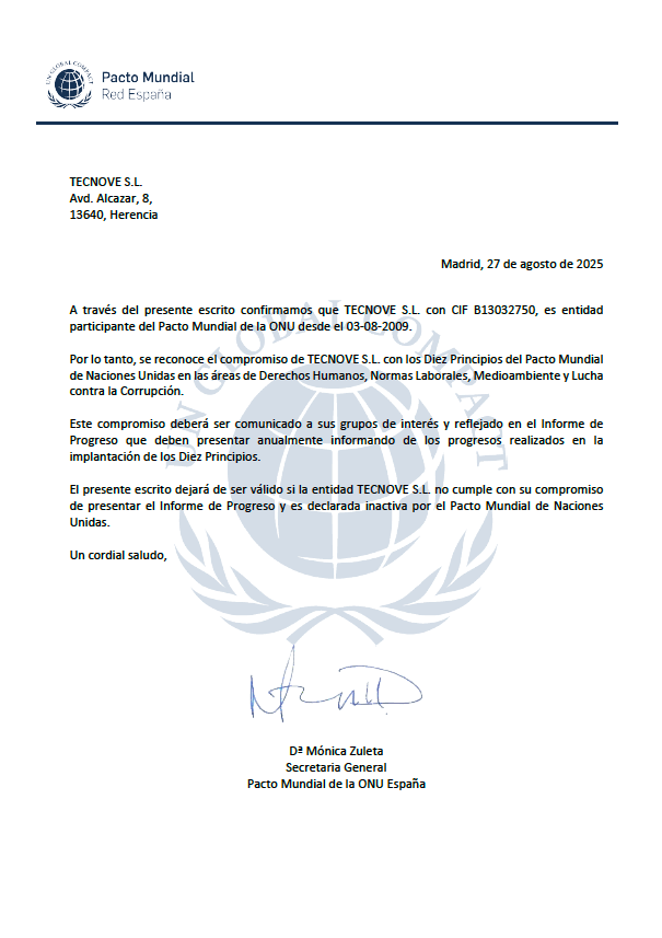 Confirmación Adhesión Pacto ONU